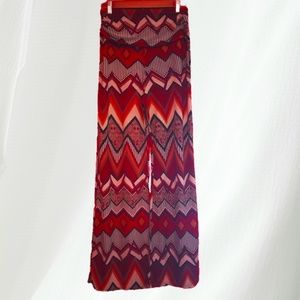Win Win Abstract Print Palazzo Pants